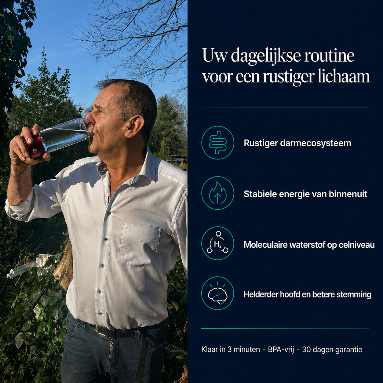 Hypro® Waterstofwaterfles | Voor een Rustiger Lichaam van Binnenuit